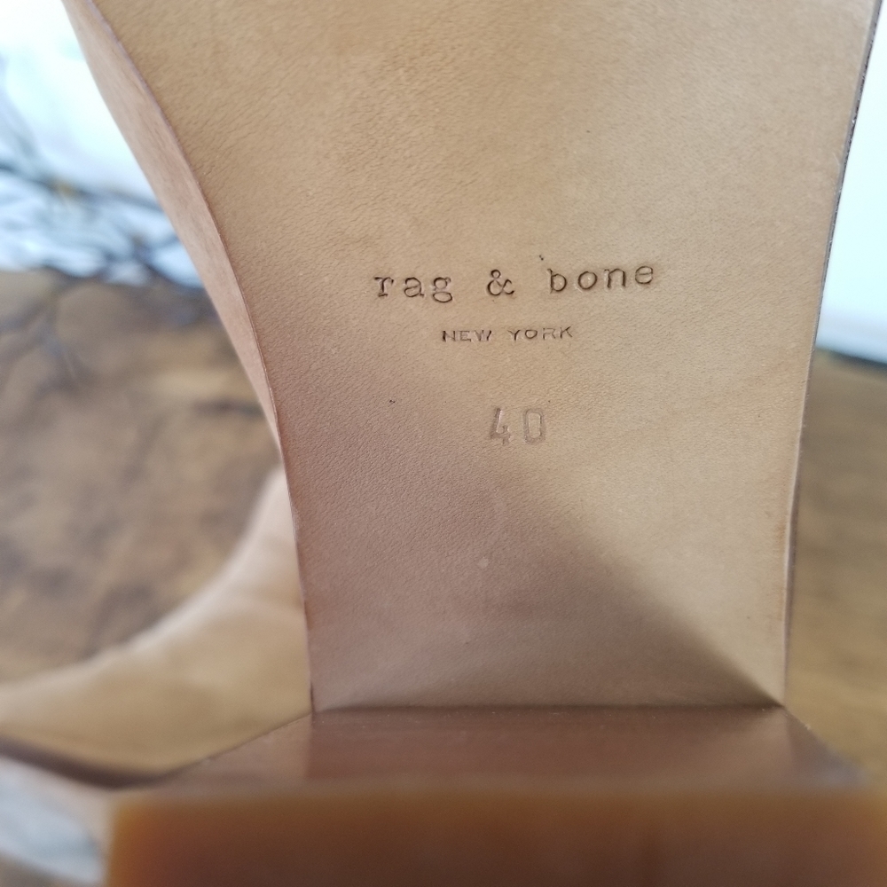 Rag & Bone - Wyatt Camel Open Toe Heel Sandals - image 7